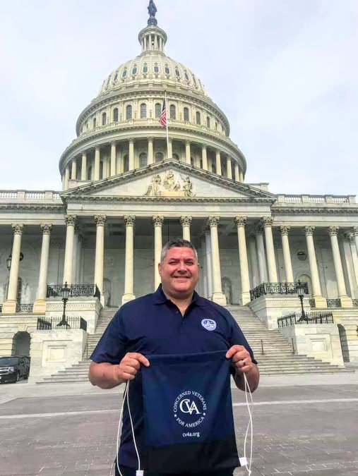 CVAOhio's tweet photo. Steve @SPBurkhalter with @CVAOhio advocating for veterans and military families at #VOTH2019 #OhioVets https://t.co/LDOLS3Gc1h