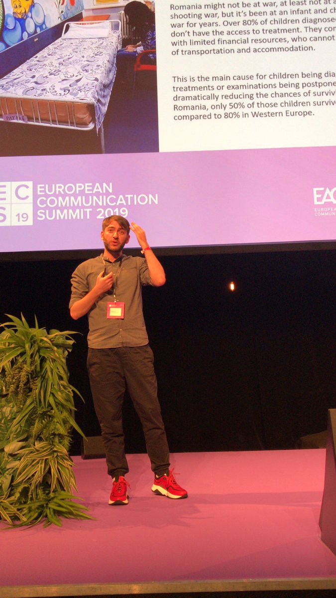avaltat's tweet photo. Powerful #MagicHome campaign presented by my fellow speaker Dorian Ilie from @RogalskiPR in Romania. When captants are used to bring joy and hope 😍💪#ECS2019 https://t.co/2v86OoE4t4