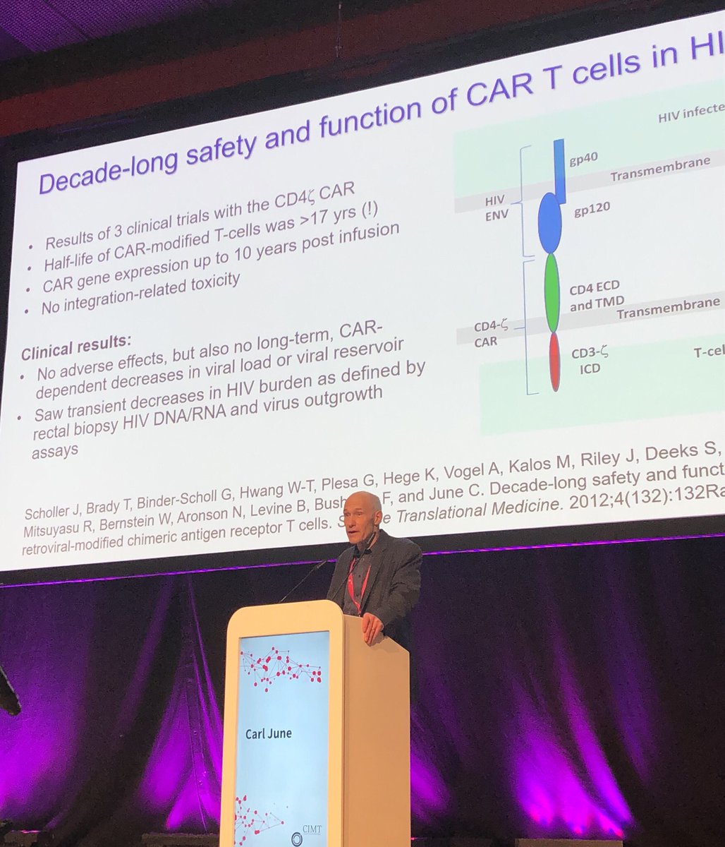At #CIMT2019 <a href="/carlhjune/">Carl June</a> reviewing how #cancerimmunotherapy has learned from #infectiousdisease and now tumor disruptive. <a href="/Agenus_Bio/">Agenus</a> $AGEN @Agentus_CellTX #curecancer