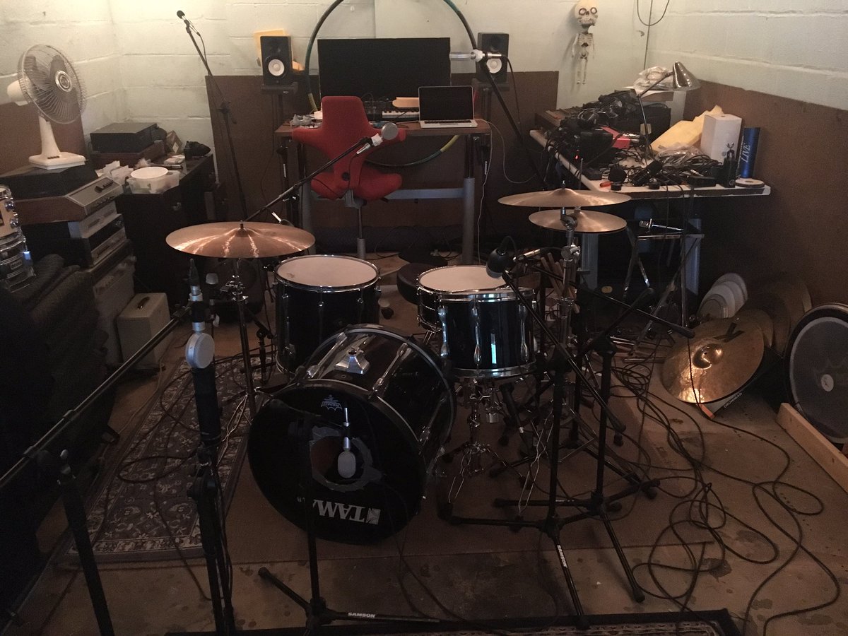 drums meet microphones