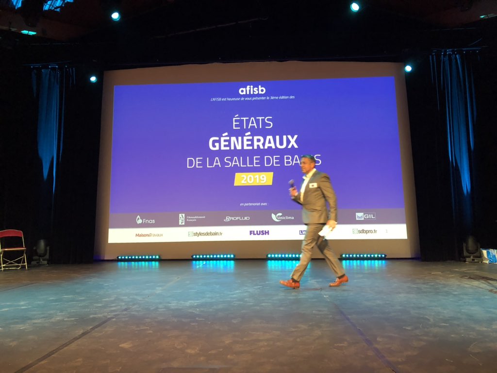 Le marché de la salle de bains en hausse de 0,5 % en valeur en 2018, selon l’afisb. #EtatsGenerauxdelaSalledebains2019