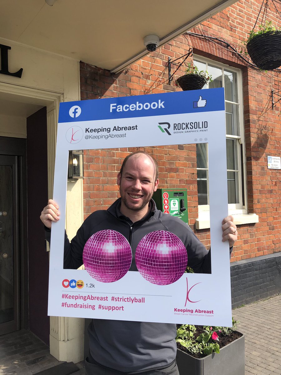 Isn’t this fun!? Looking forward to lots of laughs with this fab frame at our Strictly ball next weekend. Thanks to great guys at <a href="/RS_Graphics/">Rock Solid Graphics</a> #strictlyball #keepingabreast