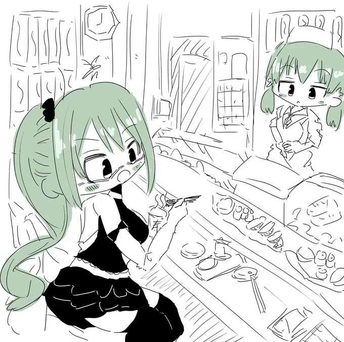 アイドル部:神楽すずちゃんのダウンタウン熱血物語の配信イラストです #すずあーと 