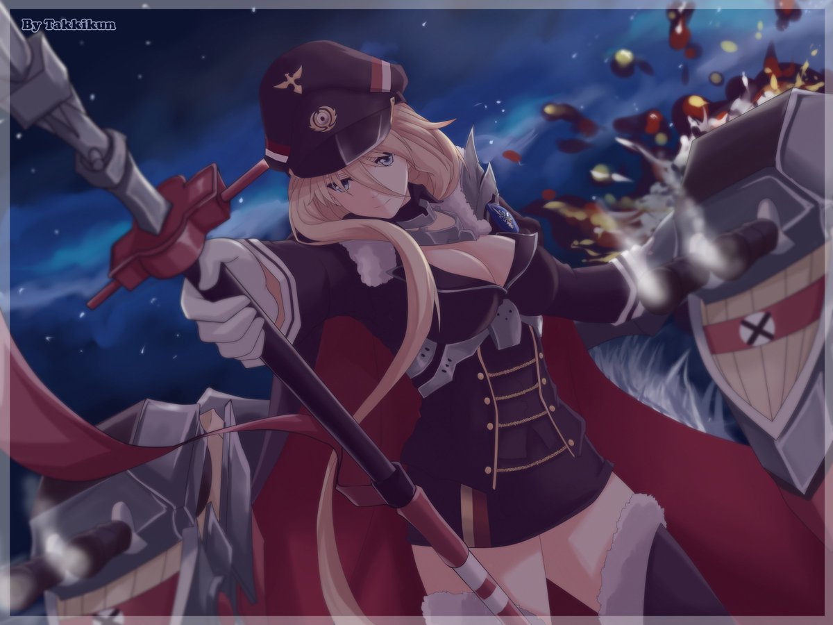 Takkikunn She She Terror Of The Seas The Bismarck And The Kriegsmarine Azurlane Bismarck Kmsbismarck アズールレーン ビスマルク