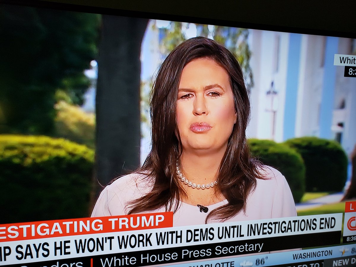 DinnerPlanIt's tweet photo. When did Sarah Sanders have the Melania makeover? https://t.co/9xEYXcEFsM
