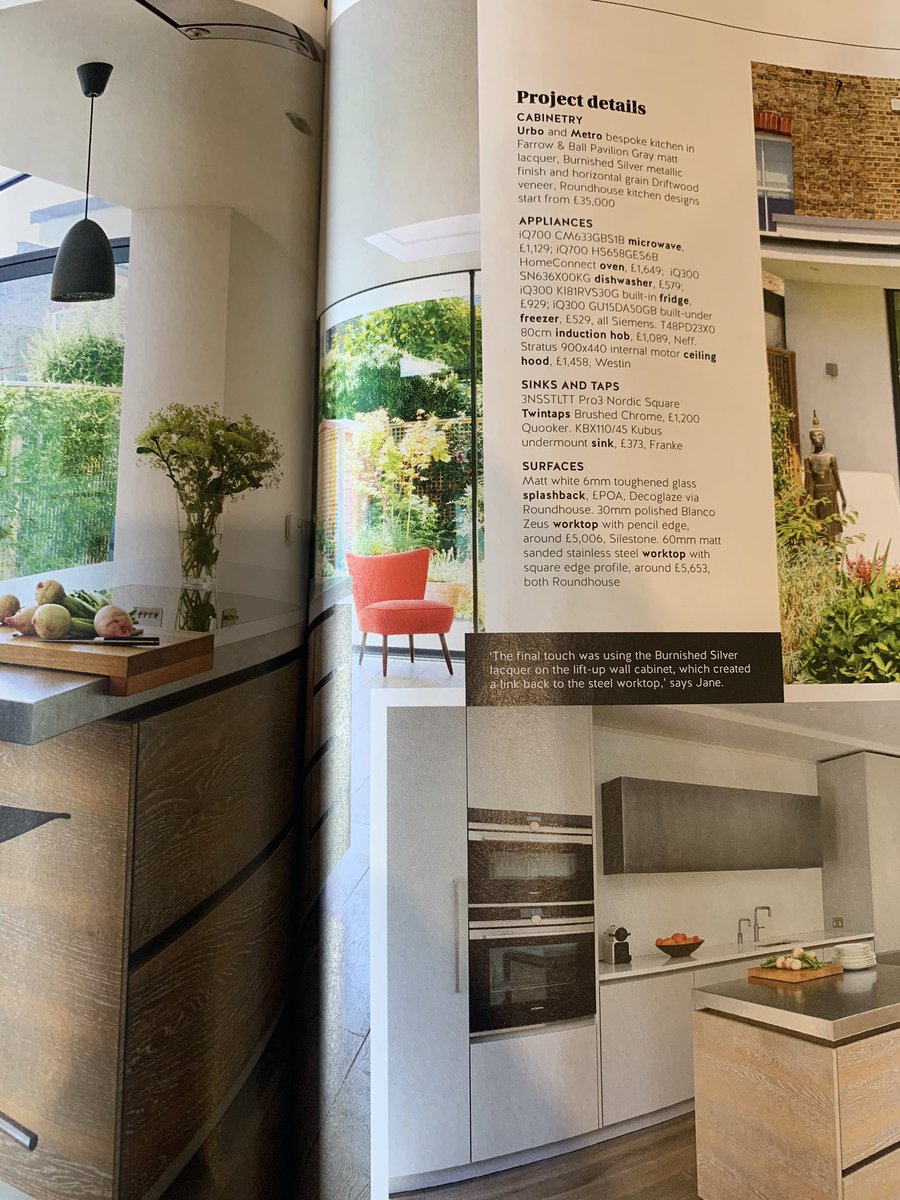 Yet another stunning kitchen by the talented guys <a href="/roundhouse_dsgn/">Roundhouse Design</a> in the best of British feature in <a href="/EKBBMAG/">EKBB</a> this month! Stainless steel worktops always get our vote 😉. Thanks so much as ever for the mention guys 😊🇬🇧
.
.
.
#interiors #kitchens #luxurykitchen