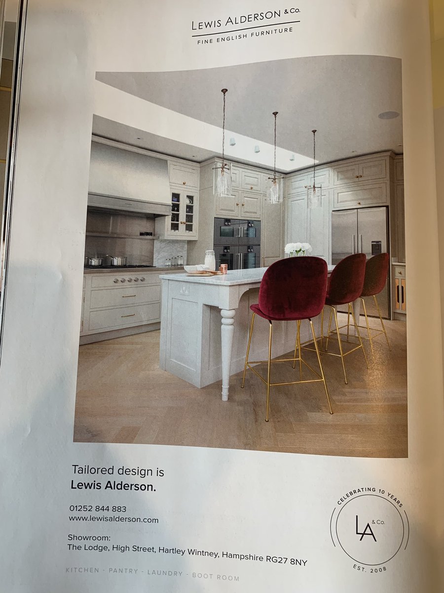Great feature on the guys <a href="/LewisAlderson/">Lewis Alderson & Co.</a> in the best of British feature in <a href="/EKBBMAG/">EKBB</a> this month.... and featuring one of our favourite bespoke hoods in a stunner of a kitchen 👌🏼. Thanks so much for the mention guys it’s much appreciated! And both looking jolly dapper too!