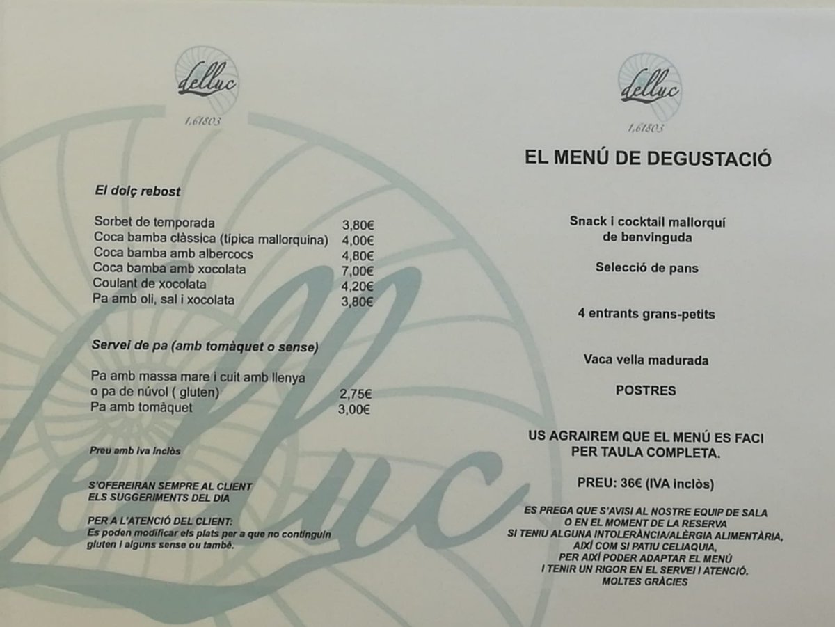 dellucceller's tweet photo. Aquest divendres, dissabte i diumenge vine a tastar😋 les nostres TAPES🥯 i PLATETS🍲, i si ets atrevit et quedaràs a degustar el nostre MENÚ DEGUSTACIÓ SORPRESA!!!❓🍵🍱I ja que vens, observa el nostre aparador participant del #gastròmia. 🙂 https://t.co/nqRruViadN