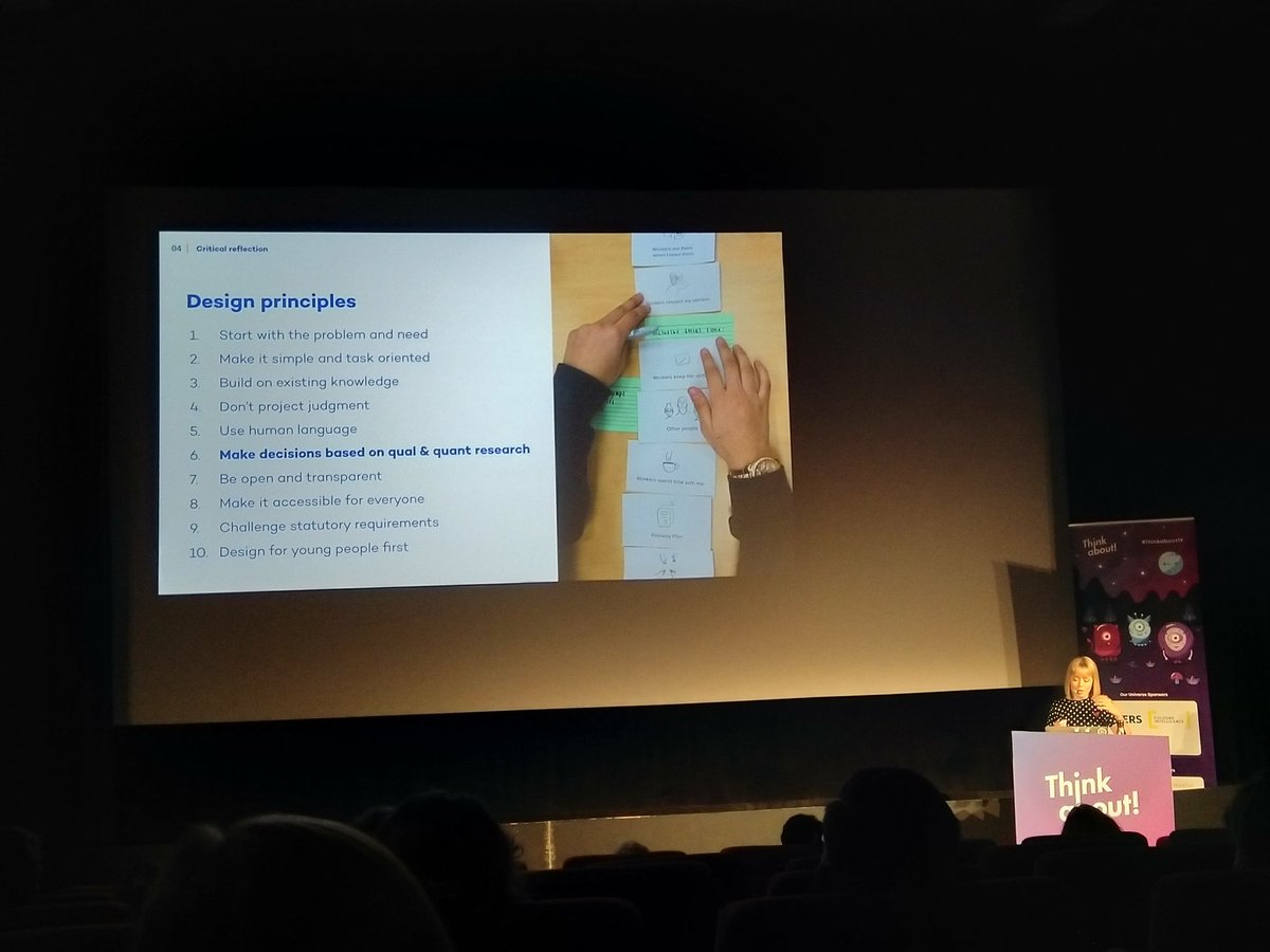 Such an amazing talk by @alyblenkin on unintended consequences of our design choices and what we can do to mitigate the risks. 😍
#thinkabout19