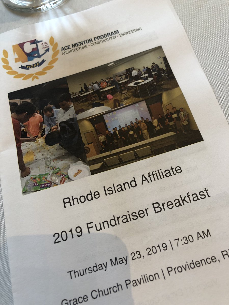 Kerrie_Bennett's tweet photo. Great turnout at ACE Mentor Scolarship Breakfast. ACE RI has provided $100k+ in scholarships over the last 15 years to students going into architecture/construction/engineering! @ACEMentor @AGCofA #RIAGC https://t.co/9oOJpaiOwS