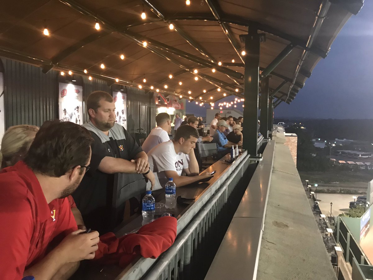 FurmanEquip's tweet photo. Great night on The Rooftop at Fluor Field last night. Thanks to @GreenvilleDrive for having us. #SoConEquip #yeahTHATgreenville https://t.co/9KxmRElosn