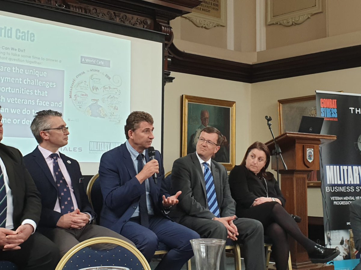 CombatStress's tweet photo. Great to have @BrianWhittle with us stating the importance of #veterans skills in a commercial environment. #CSMMS19 https://t.co/u3Bsx3wkzy
