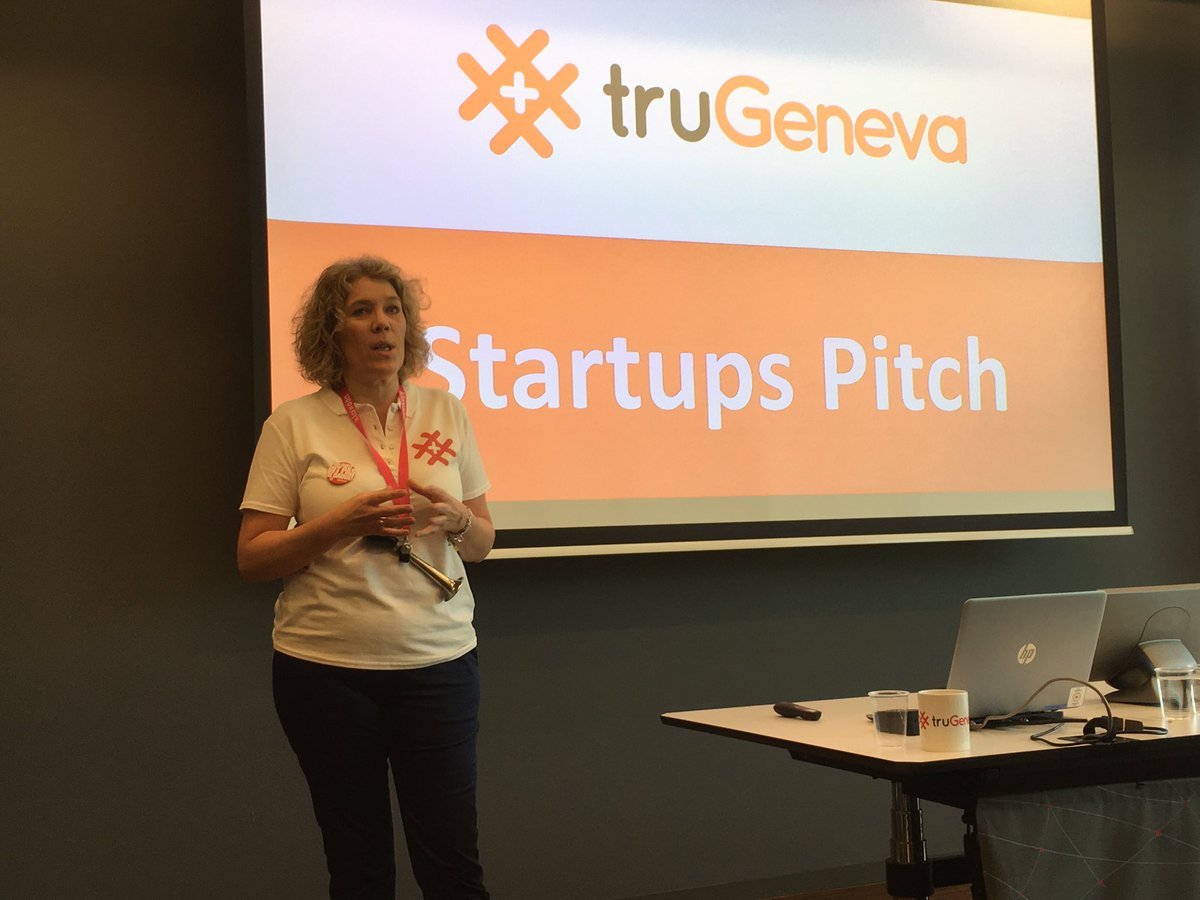 Alpict's tweet photo. #trugeneva 2019: c’est le moment des #startups pitch. 1 heure, 6 startups, 6 pitchs de 7 minutes max pour amener de l’innovation #RH https://t.co/7oZXKCDPn2