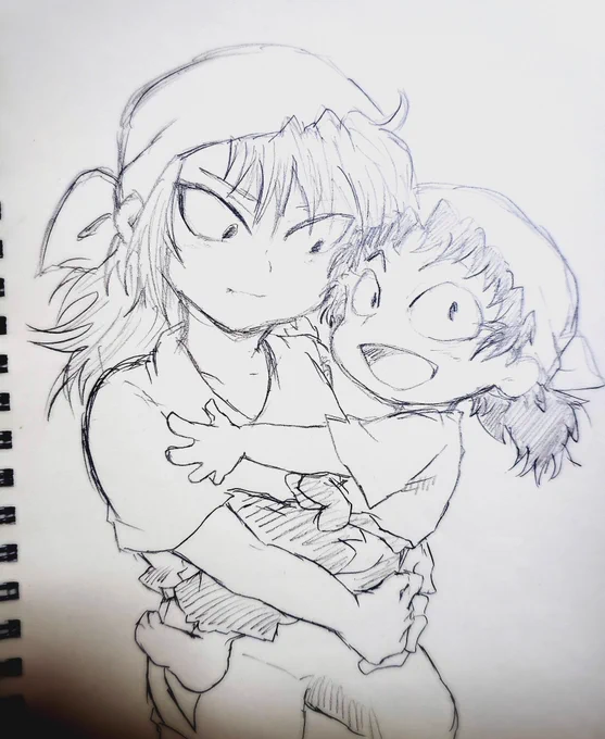 スケブ見直してたら-10歳水練の落書き出てきた🌊 