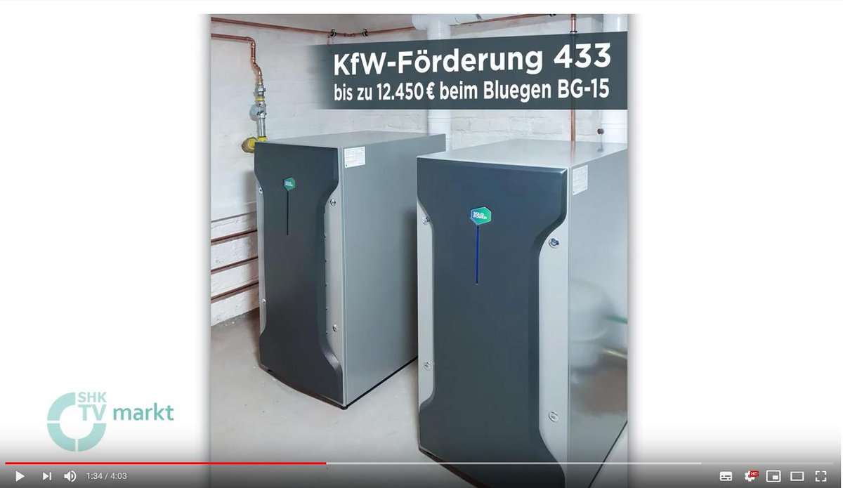 SOLIDpower_DE's tweet image. Kurze und interessante 38 Sekunden über unseren neuen #BlueGEN BG-15. Reinschauen lohnt sich. Wir haben auch schon vorgespult. 🙂 Danke an SHK-TV für diesen Beitrag. #SOLIDpower #KfWFörderung #KfW433 #Brennstoffzelle
youtube.com/watch?v=UbHQlv…