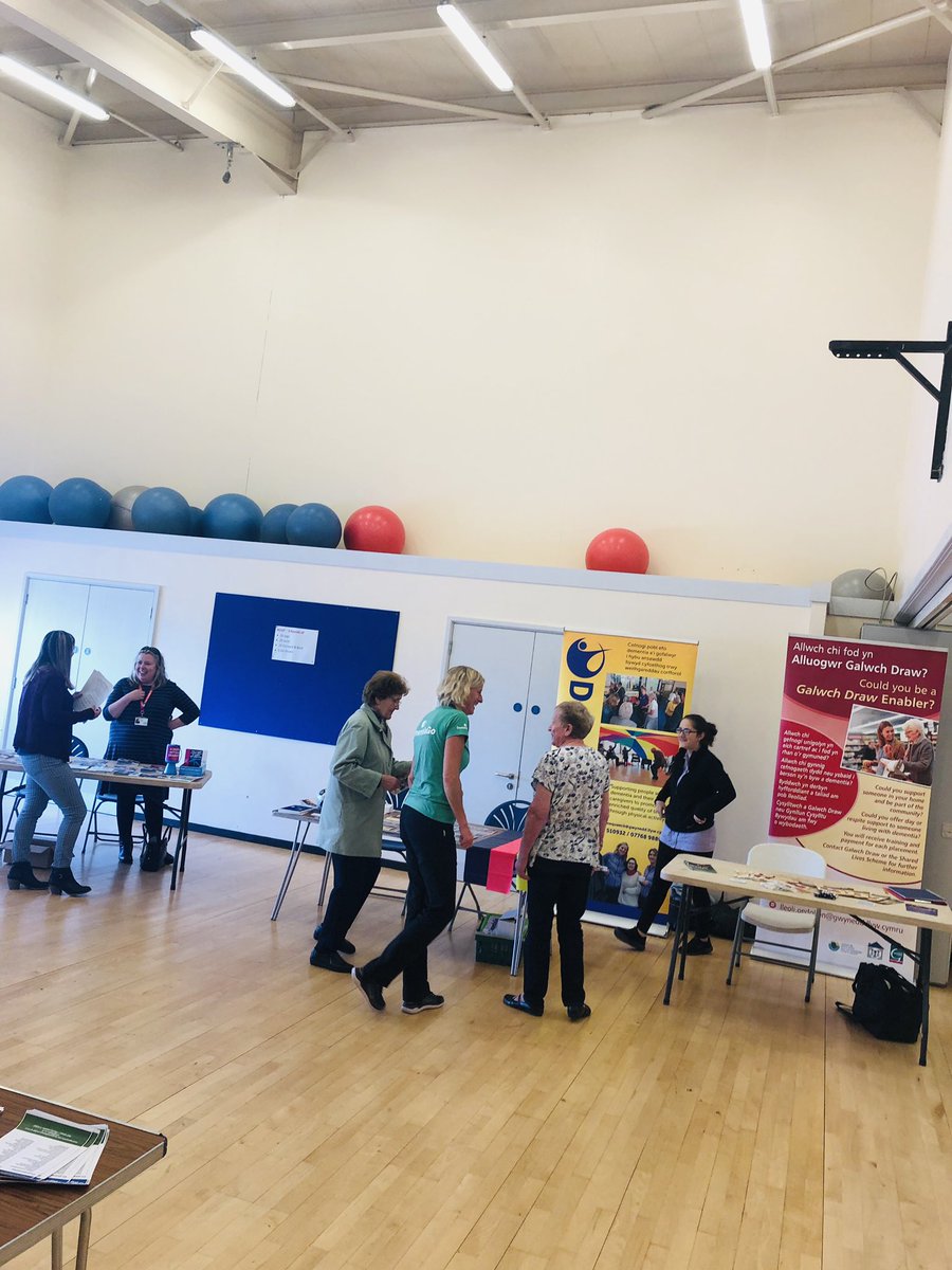 We are in <a href="/DementiaGo/">Dementia Actif Gwynedd</a> ‘s event at Arfon Leisure centre today, pop in to learn more about the scheme as well as other services across Gwynedd 
#DementiaAwarenessWeek