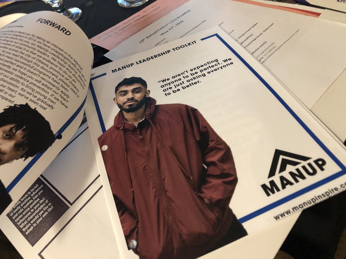Close second ... 40+ schools will be leaving eight our ManUp Leadership Toolkit... so much potential for growth and change!