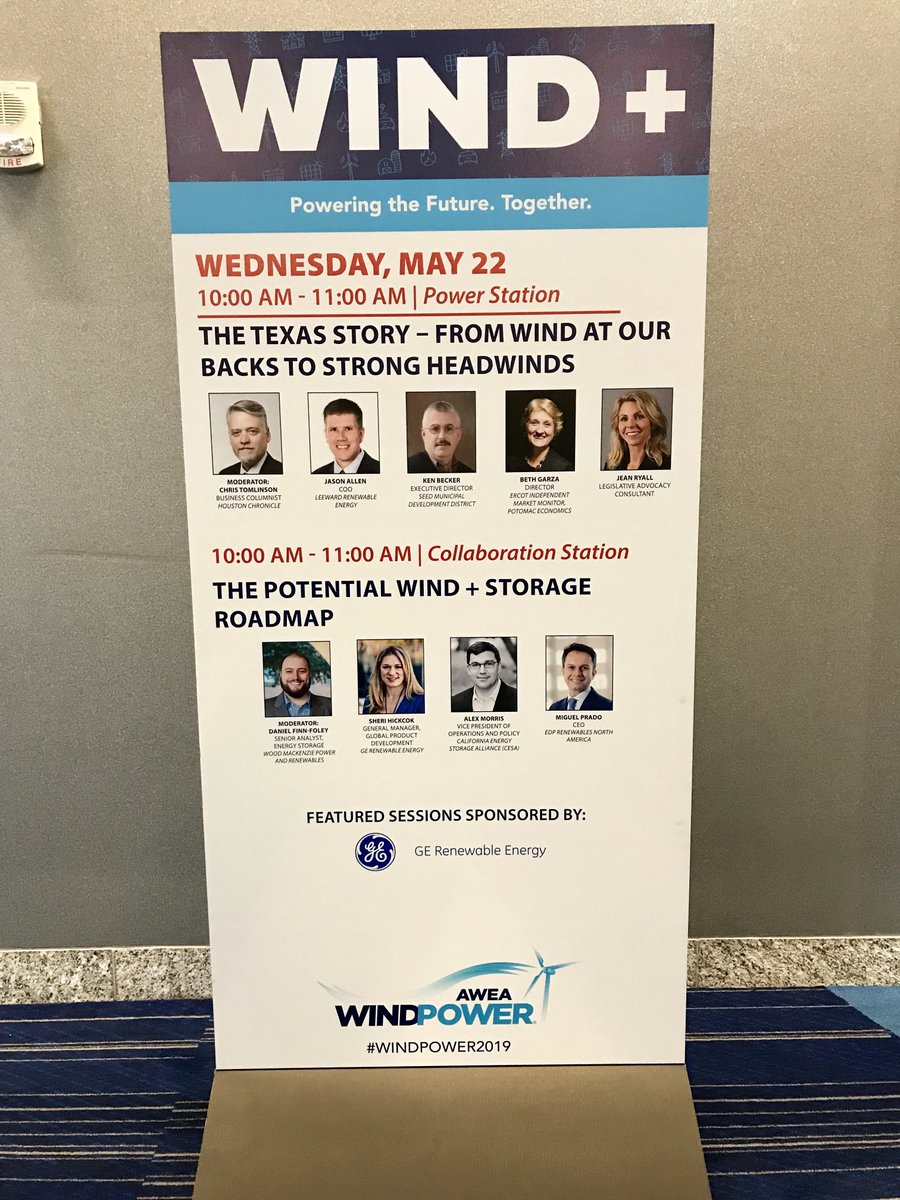 SweetwaterTXedc's tweet photo. I was honored to represent rural communities at the #AWEA #Windpower Conference in #Houston.  The panel addressed the success of the #Texas Story and I included the successes from the #Sweetwater &amp; #NolanCounty Story. #renewableenergy #ecodev #TSTC #EMA #LeewardEnergy #ERCOT https://t.co/4psmKnbGPq
