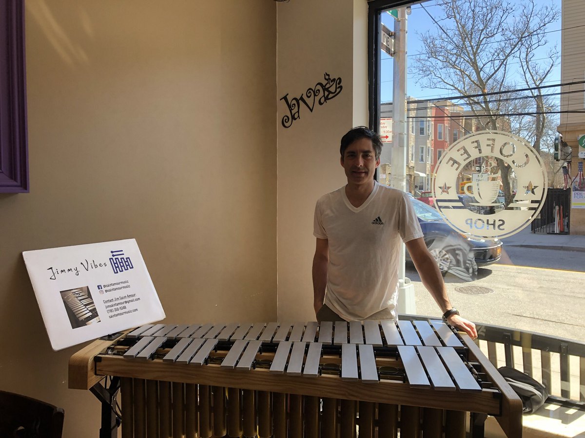 jimdrumvibes's tweet image. Had the great opportunity to perform one beautiful afternoon at The Coffee Shop on Nassau Avenue, in Greenpoint, Brooklyn. Support local businesses! #vibraphone #soloperformance