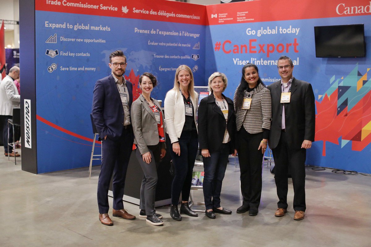 TCS_SDC's tweet photo. Today is the last day for the Canadian Trade Commissioner Service at #CollisionConf!
Visit @kurtdevries1 @melissecraignrc @RWintTCS_SDC, @fulcherk Arbinder Pal, and Fabien Lichota at the TCS booth (E269 in Hall D)! #CollisionCanada. https://t.co/HEg7VP33c6