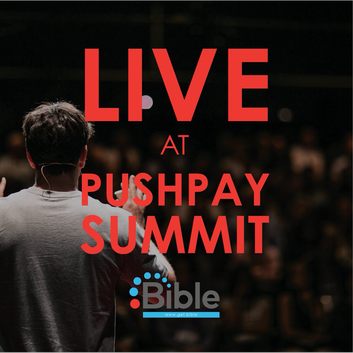 BibleTLD's tweet photo. Pushpay Summit is underway. Find us at our booth -- we'd like to connect! #pushpaysummit #pushpay #dallasconference #christianconference https://t.co/nX3pQ5xIQY