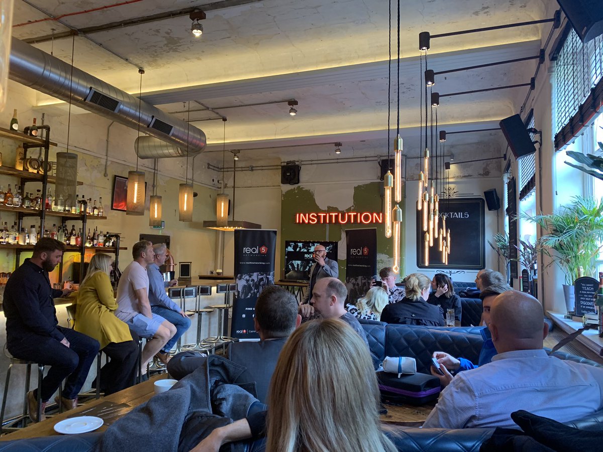 WarringtonBid's tweet photo. Warrington BID attended their first #Real5Networking today at Institution this afternoon with a great host Andrew Hibbert
#event #business #networking #music #warrington #warringtontowncentre https://t.co/Ho5S4ZVGrD