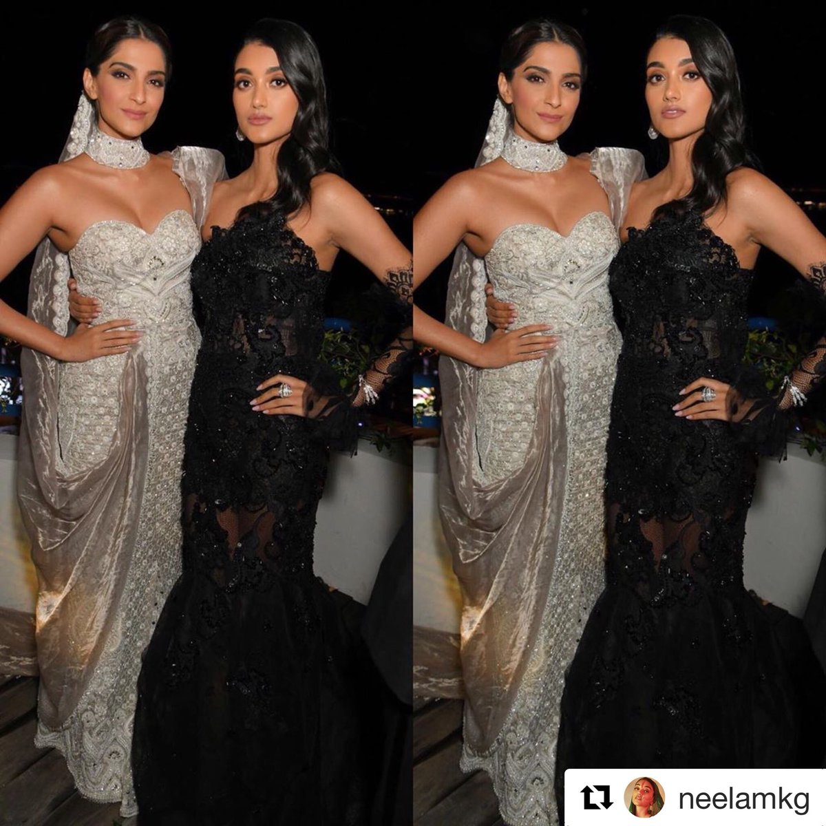 _bollywoodfever's tweet photo. 2 brown girls working hard & chasing their dreams 💫 @NeelamKG
#SonamKapoor #chopardparfums #rosedecaroline https://t.co/DV569HtcoY