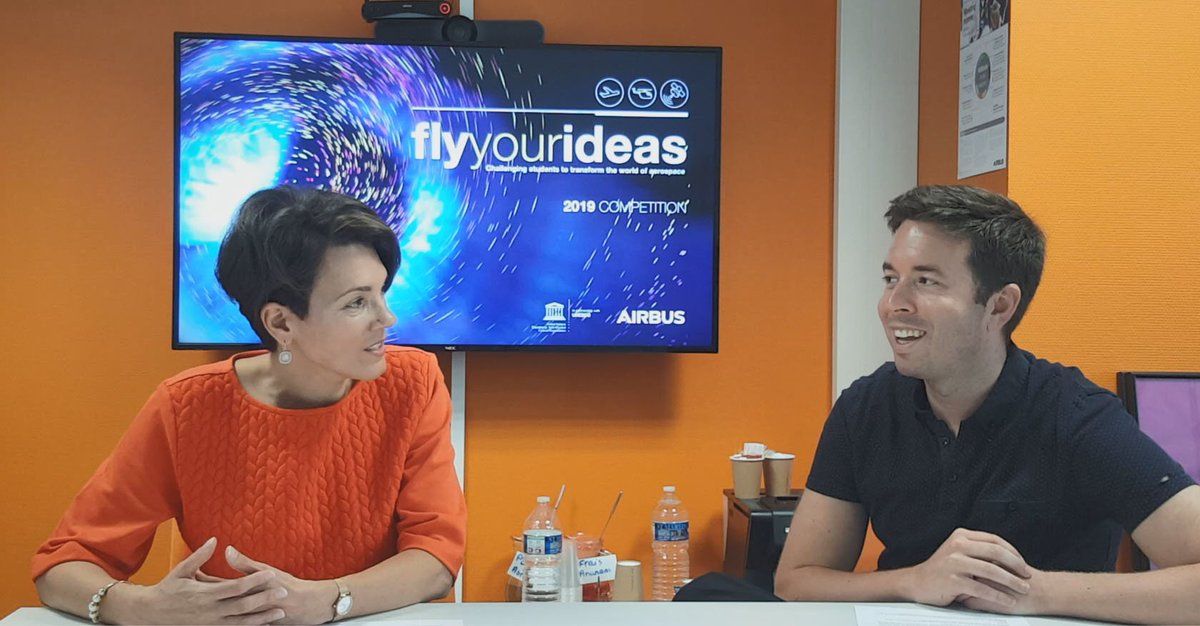 DewavrinSue's tweet photo. Today we received Adam Bonnifield, the Artificial Intelligence Sponsor of the Fly Your Ideas Competition.
Tomorrow the video will be out. Don't miss it! https://t.co/ifmWhXuEFA