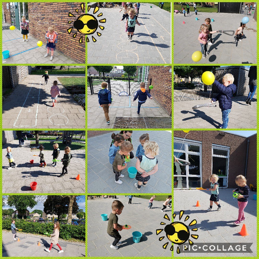Prachtige dag 🌞 we spelen verschillende sporten voor de peuters en kleuters @BeweegWijs binnen het project 'bewegen voor en door en jonge kind' <a href="/cbsdetriangel/">CBS 'de Triangel'</a> <a href="/skespreng/">Kinderopvang SPRENG!</a> <a href="/Sportimpulsnl/">Sportimpuls.nl</a>  #tennis #voetbal #hardlopen #balans #plezier