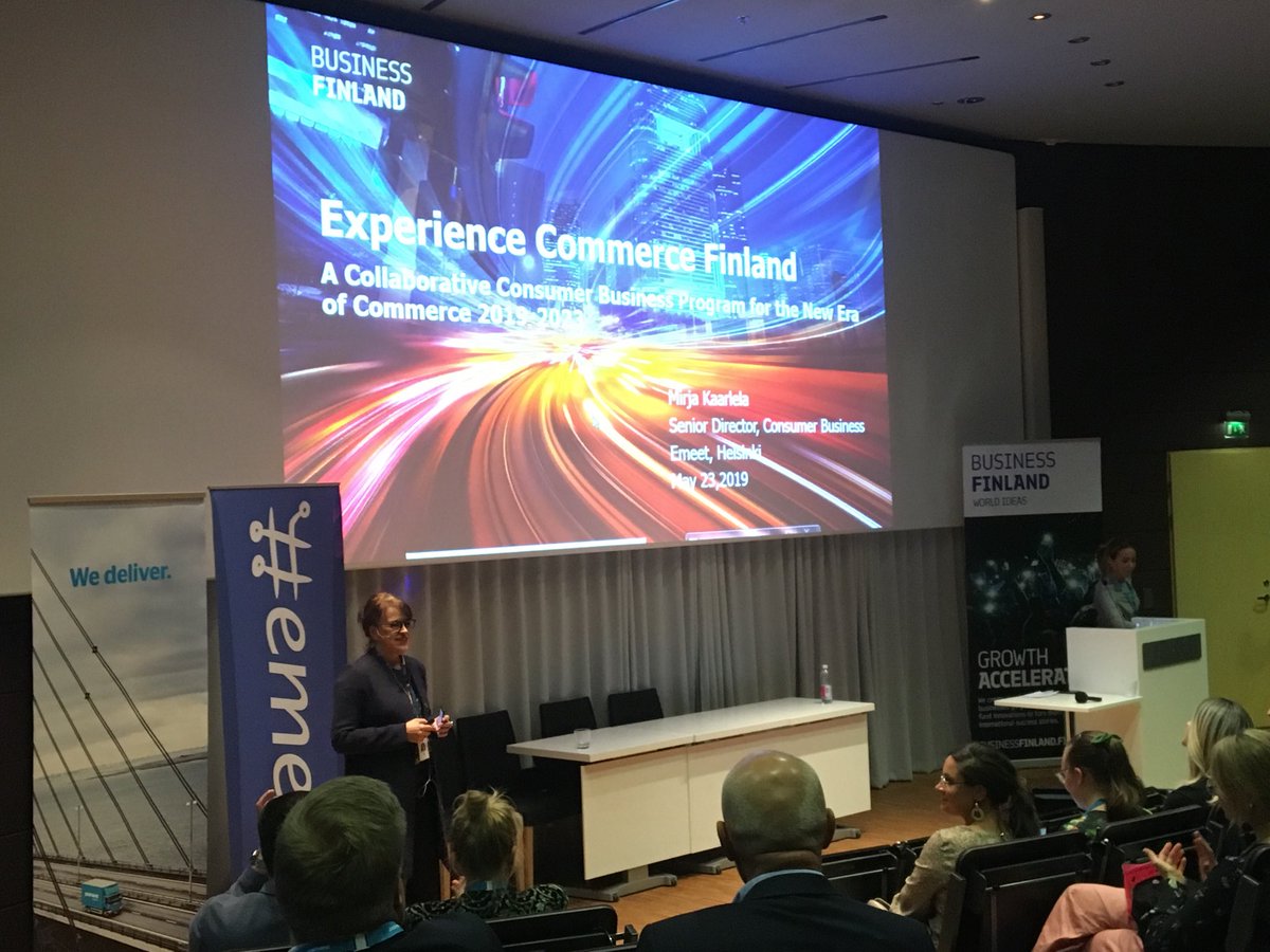 Business Finland proudly presents Experience Commerce Finland, a novel biz dev program for b2c brands, retailers, and retail tech cos. Kick off 5 Sept 2019. #emeet #emeetnordic #verkkokauppa #digitalcommerce ⁦<a href="/ecomgrowth_fi/">eComGrowth</a>⁩