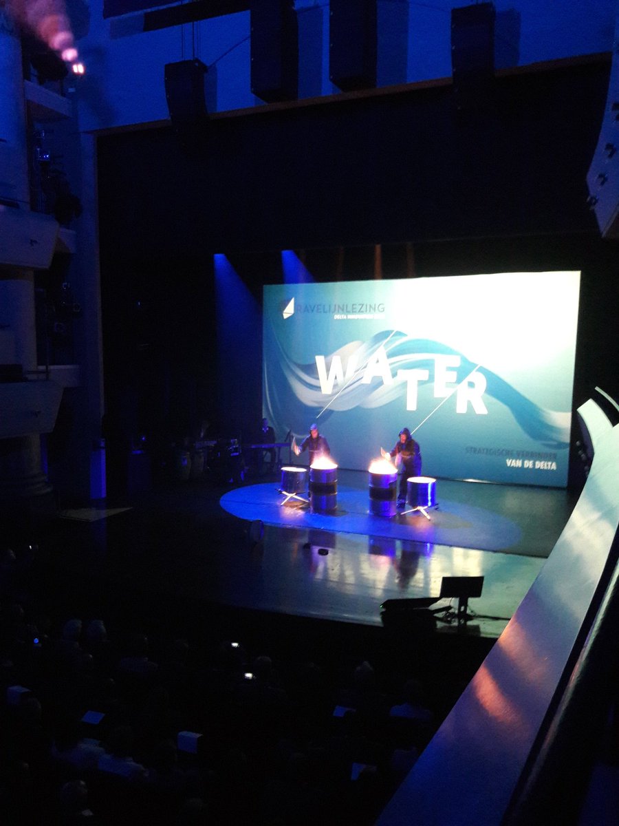 Spectaculaire, muzikale opening van de #ravelijnlezing 2019 #water strategische verbinder van de Delta