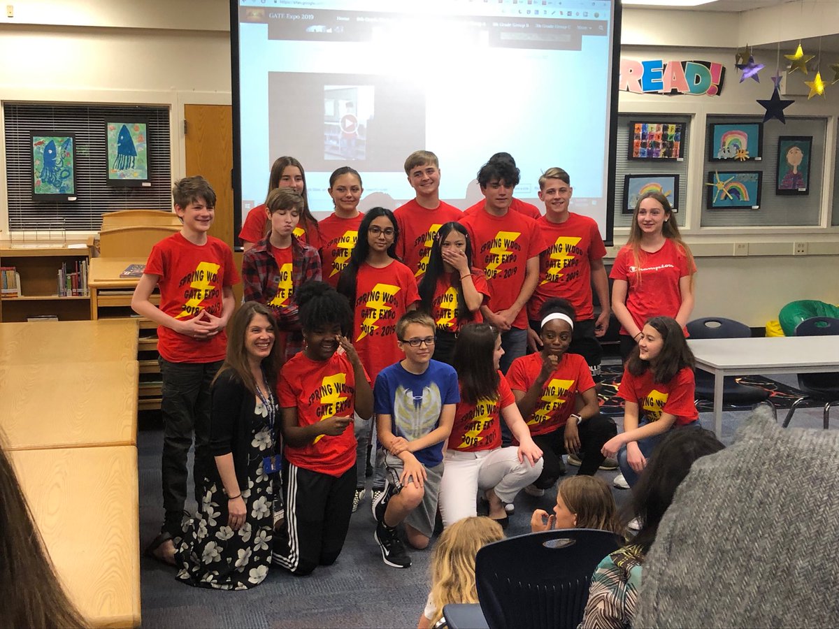 teach_learn_20's tweet photo. These students were so articulate in their beliefs at the GATE Expo.  I couldn’t be prouder!  The future is in fine hands with these students guiding the way! #esd20learns https://t.co/ydqY0VDSI4