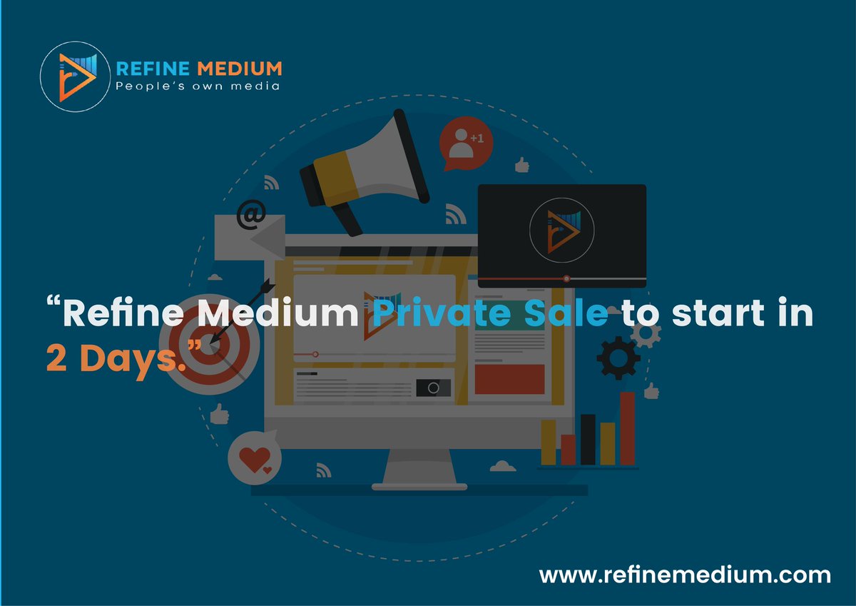 Final 2 days to go for #RefineMedium #PrivateSale.!!

#ICO #cryptotwitter #cryptocurrency #TokenSales #Blockchain #BlockChainNews #XRM #blockchaintechnology #community #cryptocurrencynews #TokenSale #cryptolife #ETHEREUM #Crypto #CryptoNews #cryptoinvestor #airdrop #altcoin