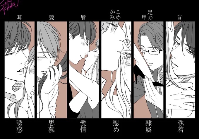 キスは場所によっていろんな意味があるらしい

 #キスの日 