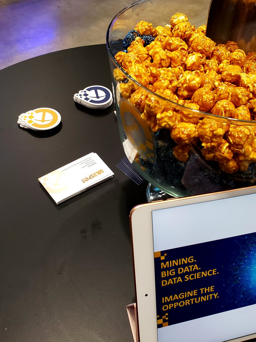 Want a sticker or a snack? Day 3 at #CollisionConf for <a href="/GoldspotD/">GoldSpot Discoveries</a>