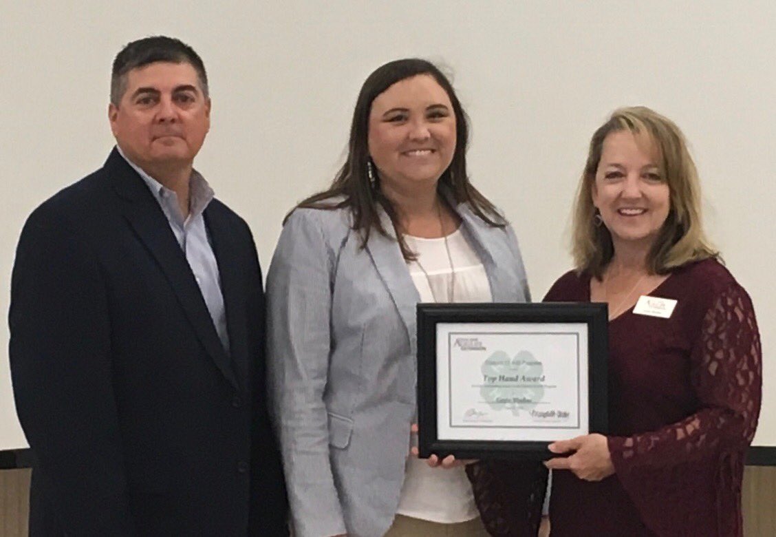 District 11’s Top Hand Award winner, Mrs Gayle Bludua