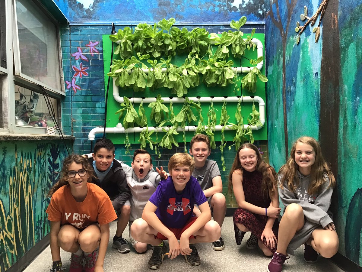 So proud of my PEnsters!  After working through some issues last year, the hydroponic system they designed, built, and managed produced a crop of lettuce we donated to the BCHA food bank!