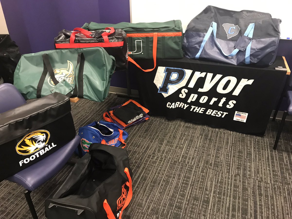 FurmanEquip's tweet photo. Thank you @GordonGrunz from Pryor Sports. Awesome bag and equipment options.
#SoConEquip https://t.co/PlerxxTWPI