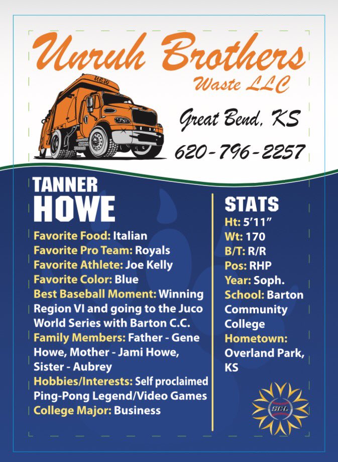 <a href="/thowe487/">Tanner Howe</a> <a href="/Barton_Baseball/">Barton Baseball</a> <a href="/BartonSports/">Barton Sports</a> <a href="/OmahaBSB/">Omaha Baseball</a>