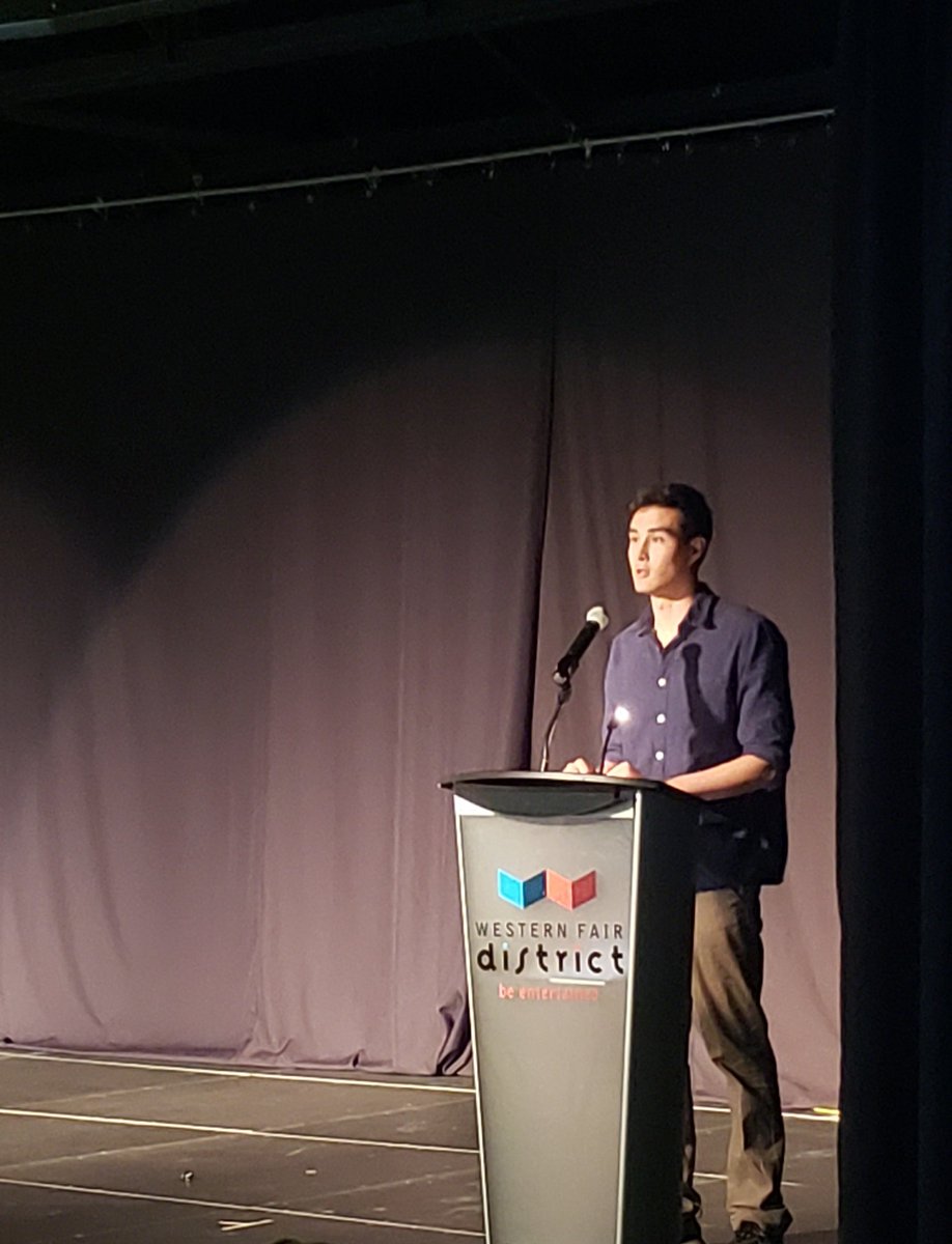 Euan Scoffield, student leader from <a href="/ManUpLDHSS/">ManUp Inspire</a> speaks about the issues of violence against women. #FathersDayB19 #endVAW