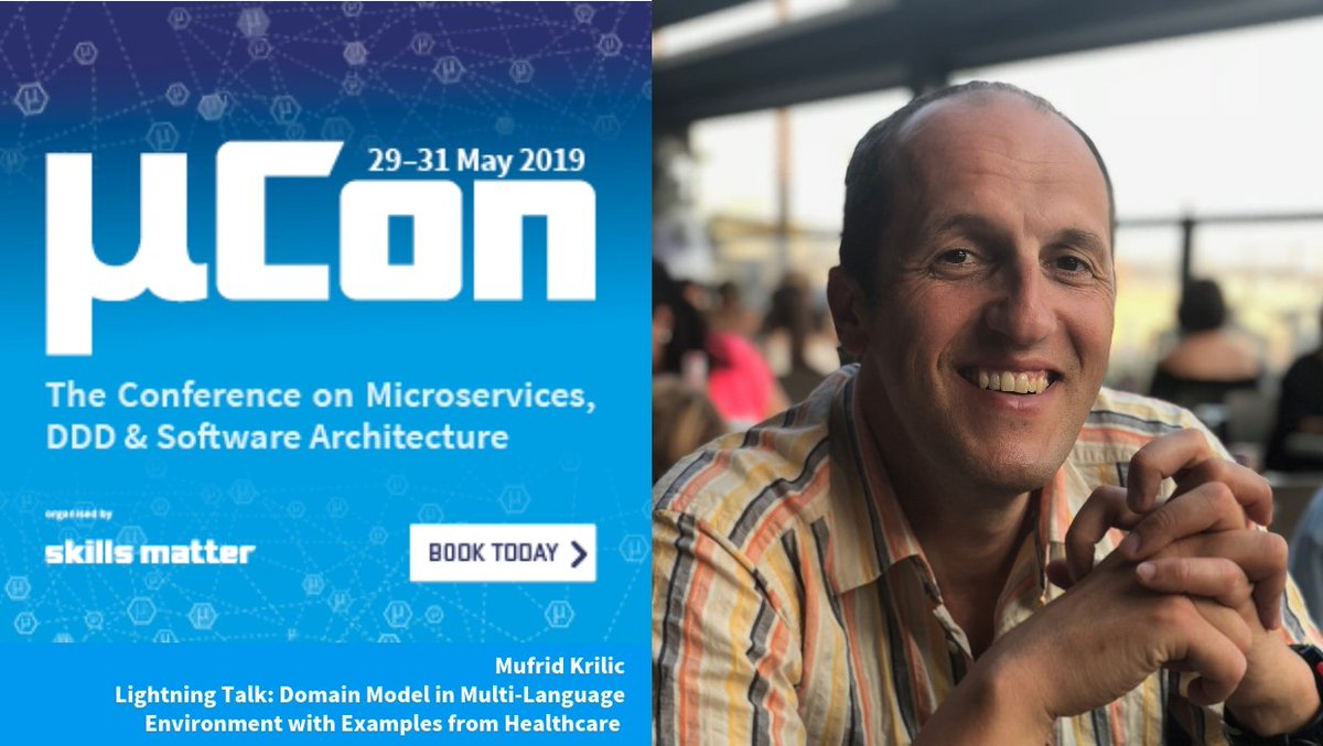 skillsmatter's tweet image. Join us at #mucon for a fast and concise lightning talk with @mufridk! Learn how to bridge the gap in domain models within multi-language environments. 
 
Grab your ticket here: bit.ly/30g5zyK
#domainmodel #ubiquitouslanguage #architecture #ddd