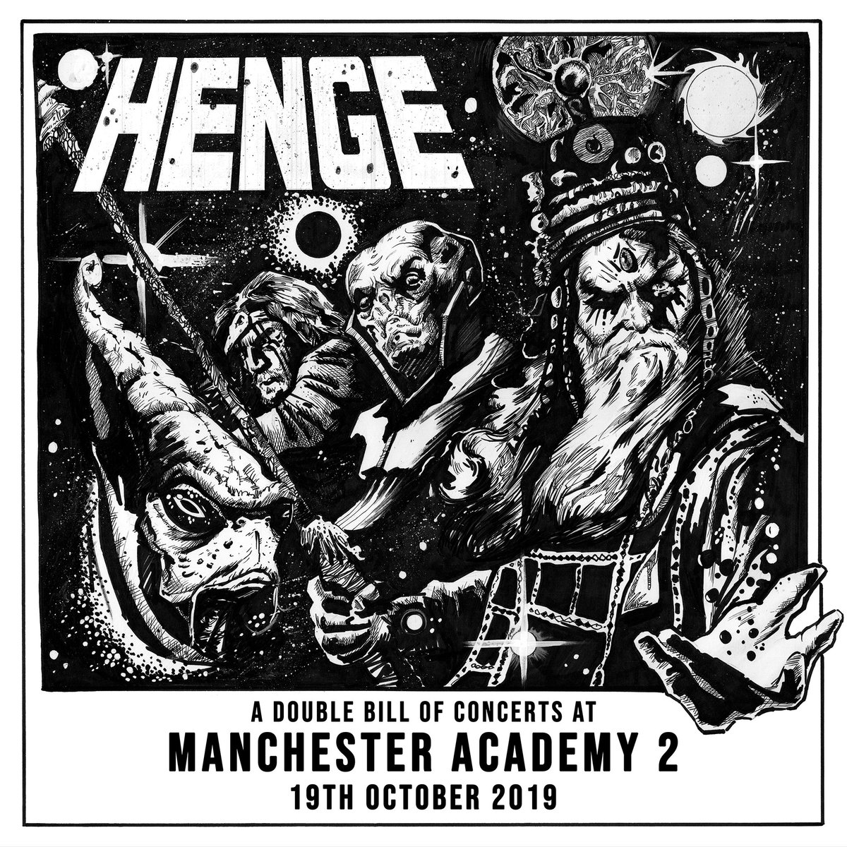 MANCHESTER! We have added a brace of shows at Academy 2; a matinee show w/@thingumajigs and an evening celebration w/<a href="/evilusses/">The Evil Usses</a>. Info and ticket links available here: hengemusic.com/gigs