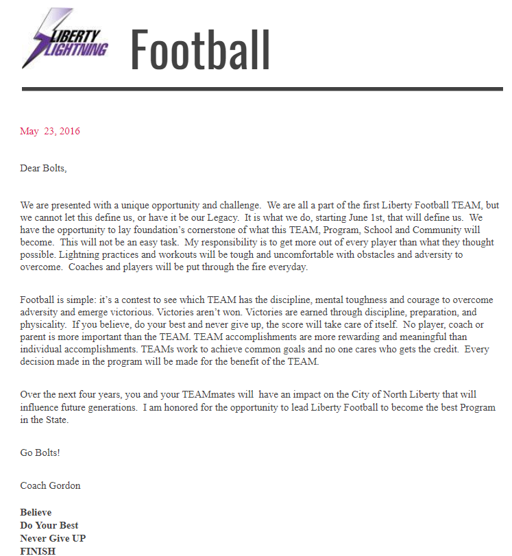 NLBoltsFootball's tweet photo. #HISTORICALDOCUMENT #3YEARSAGOTODAY #ORIGINALBOLTS #1STDAYOFSENIORYEAR
#FINISH #LEGACY https://t.co/cJgo8XsSal
