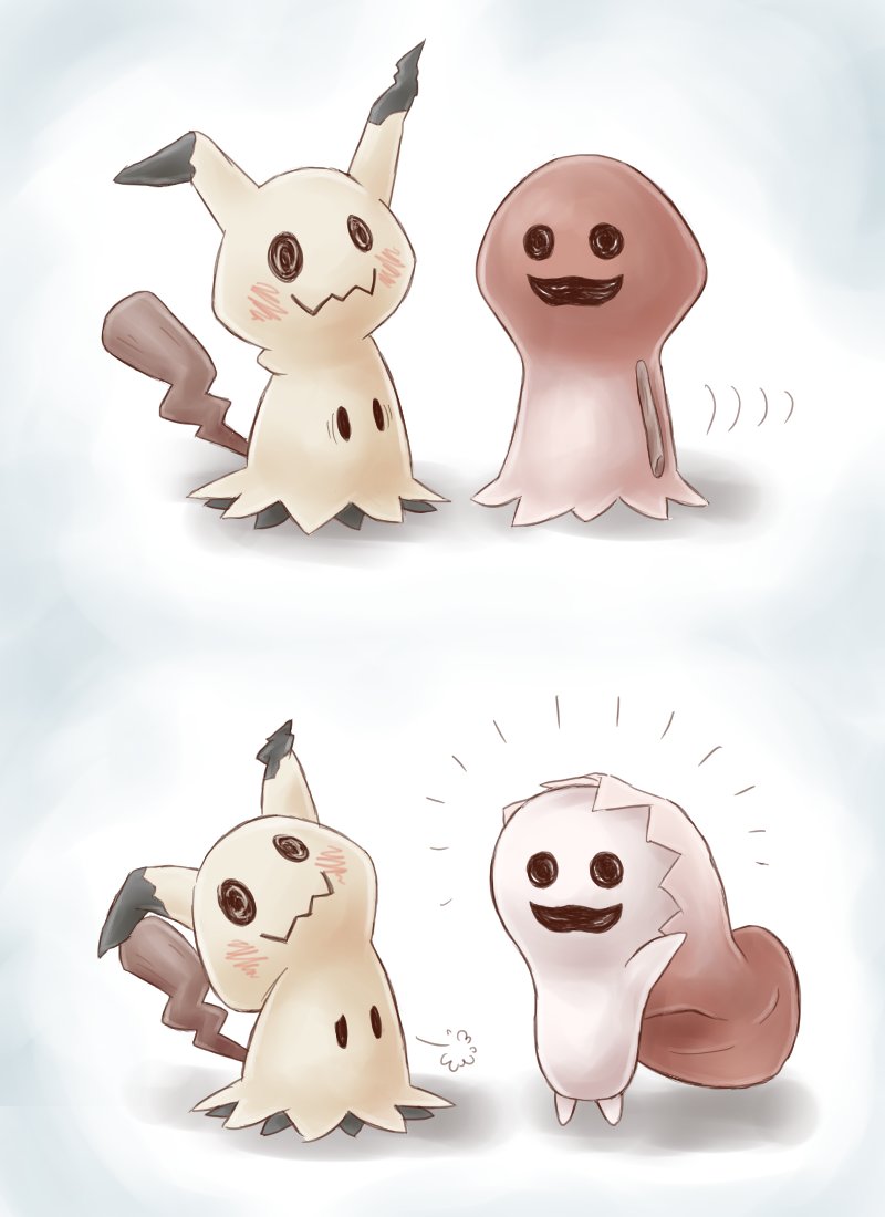 Momos در توییتر マサルとミミッキュはとってもなかよし マサル なめこ ミミッキュ ポケモンイラスト