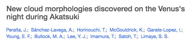 avblanch's tweet photo. This just popped up in my ADS email and I've never download a pdf so fast. #initforthepics #cloudmicrophysics #venus https://t.co/66mqkP62DM