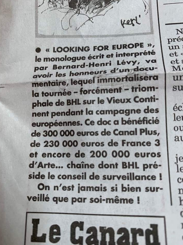 CRE_SciencesPo's tweet photo. BHL finit sa tournée européenne... chez @EmmanuelMacron. Mais alors, son temps de parole sera-t-il décompté du temps d'En Marche, @csaudiovisuel ?

Sans compter le conflit d'intérêts avec Arte et les centaines de milliers d'euros de fonds publics pour financer son chef d’œuvre... https://t.co/HqDHbnjteo