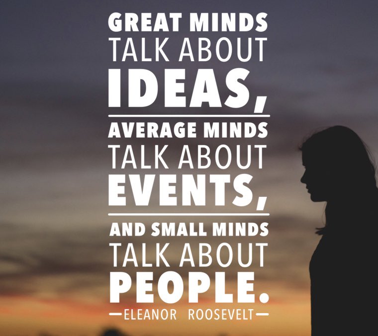 This quote always comes to mind when I see the constant bashing on CT.