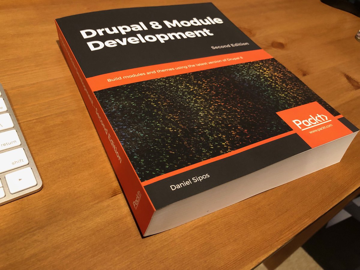 I finally got a hard copy of my new #Drupal book! #stayuptodate