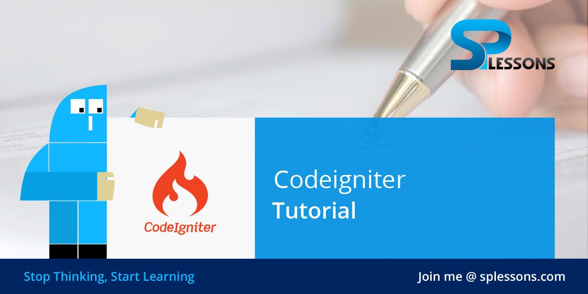 splessons's tweet image. (Codeigniter Tutorial) - #CodeigniterTutorial, #CodeigniterTutorial2019 - splessons.com/lesson/codeign…