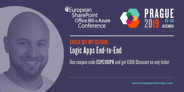 📢 It's Official. I will be speaking during #ESPC19. Join me and an exceptional line up of speakers at #ESPC19 in Prague, 2-5 December 2019. Use coupon code ESPC19SPK for a €100 discount on any conference ticket. bit.ly/1XKje91